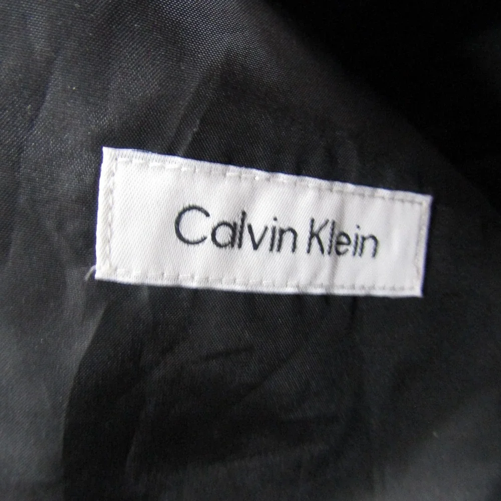 Suit‎ Vest Calvin Klein Teens 38 Black Polyester Spandex 3 Piece Stretch Formal